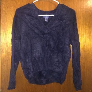 Navy Blue crop top sweater from Forever 21